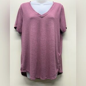 Athleta Pink Relaxed Short Sleeve Tee